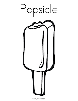 Popsicle Coloring Page 3