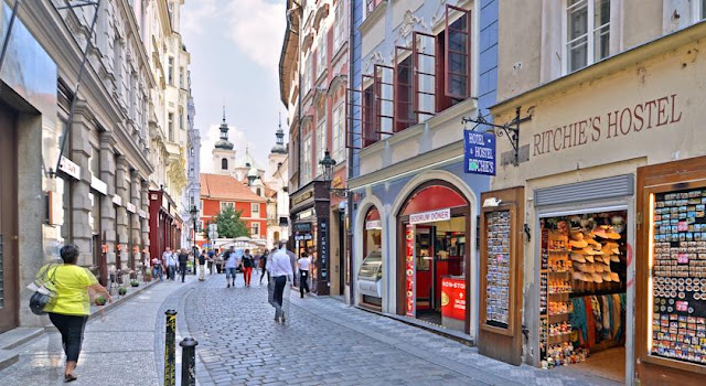 Rua Karlova em Praga | República Checa Rua Karlova em Praga | República Checa