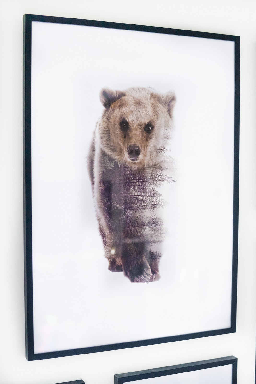 modern black frames, bear print, desenio, Scandinavian prints and frames, scandinavian posters, scandinavian decor, modern frames, modern quote prints,