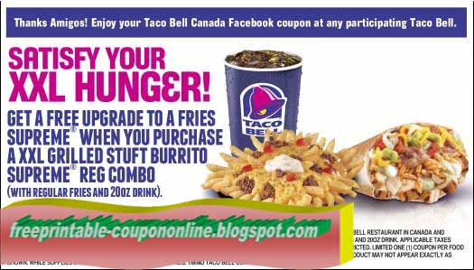 Taco bell coupons 2018 july