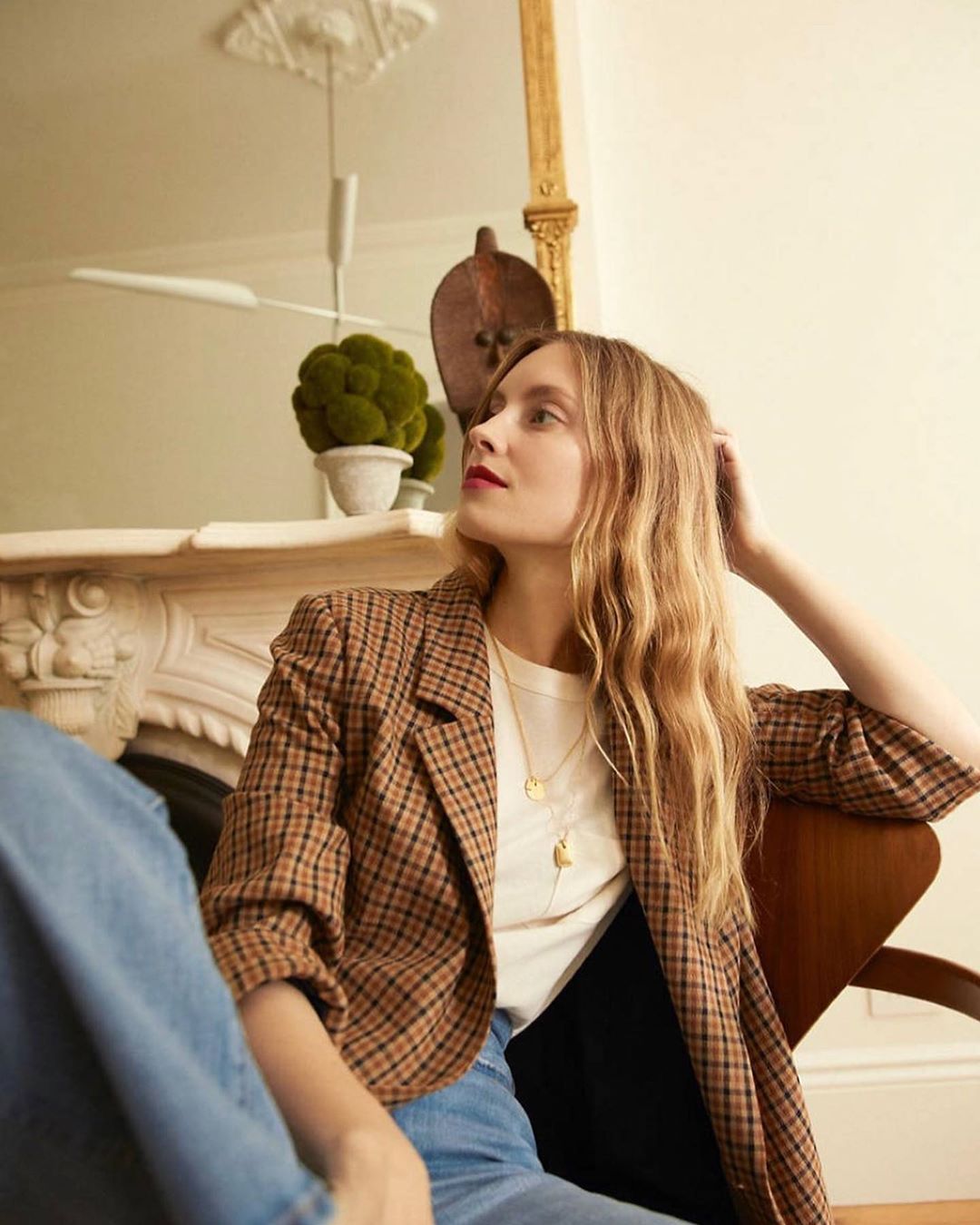 Scoop Up This Stylish Checked Blazer Before It Sells out