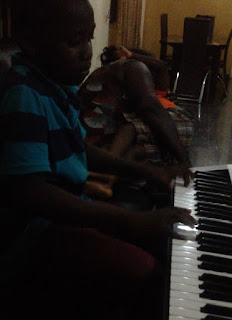 young pianist playing casting crown on the piano