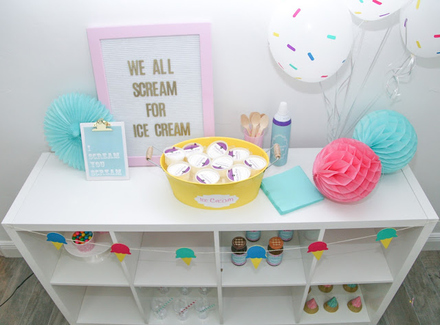 Ice Cream Party with Cricut by The Celebration Stylist
