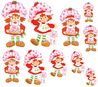 Strawberry Shortcake: Bello Mini Kit para Imprimir Gratis. Imagenes para imprimir gratis de Strawberry Shortcake.