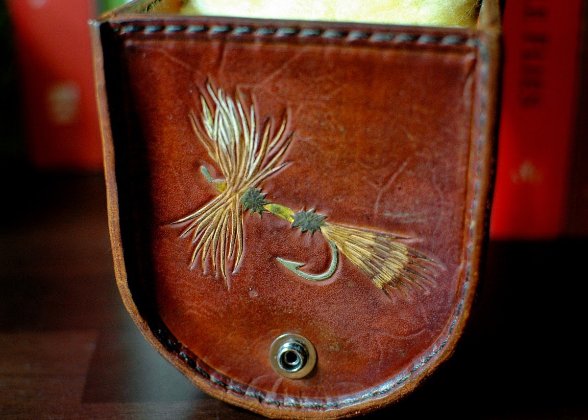 The Fiberglass Manifesto Slikkers Custom Leather Fly Reel Case
