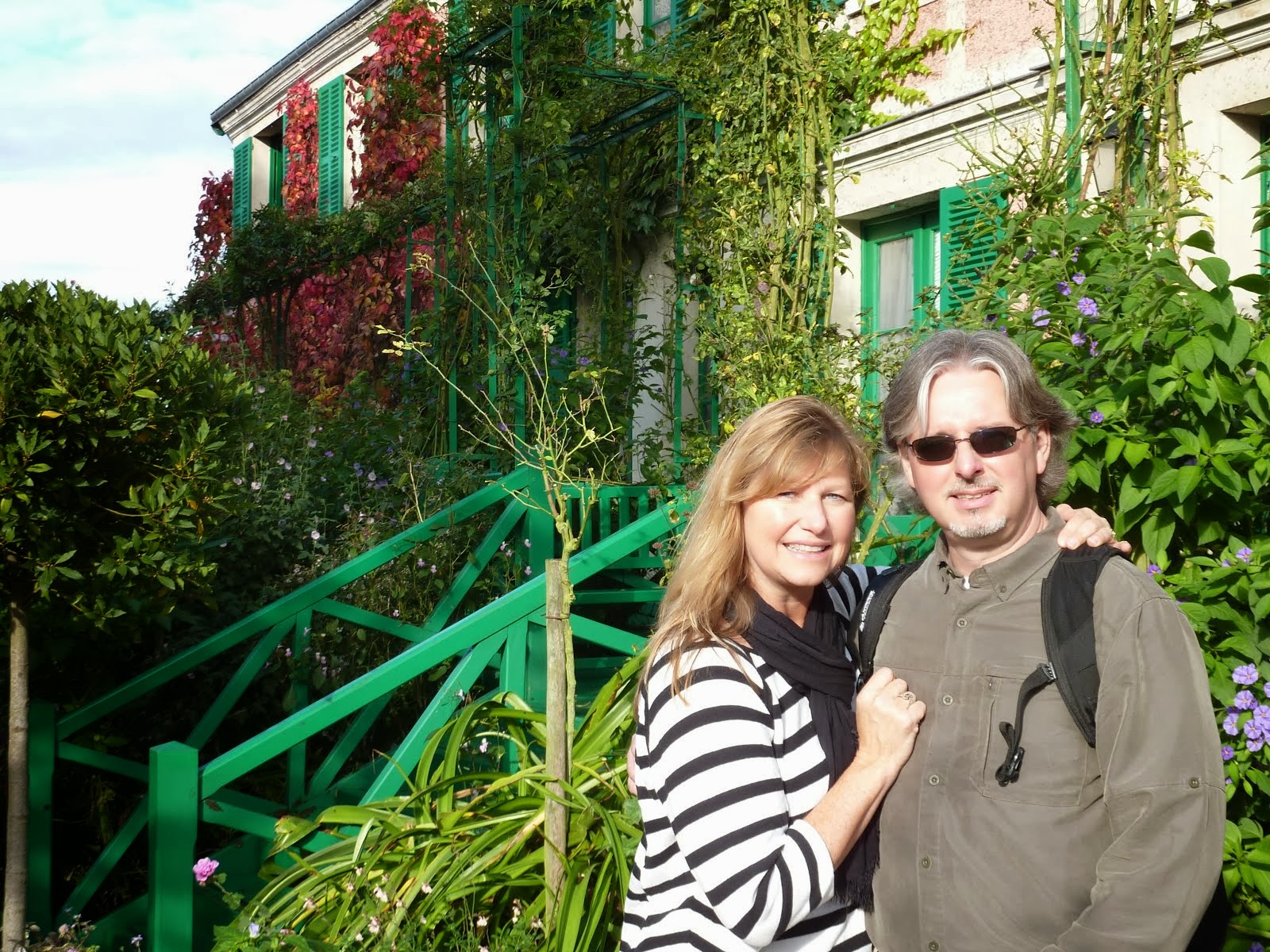 In front of Claude Monet's home