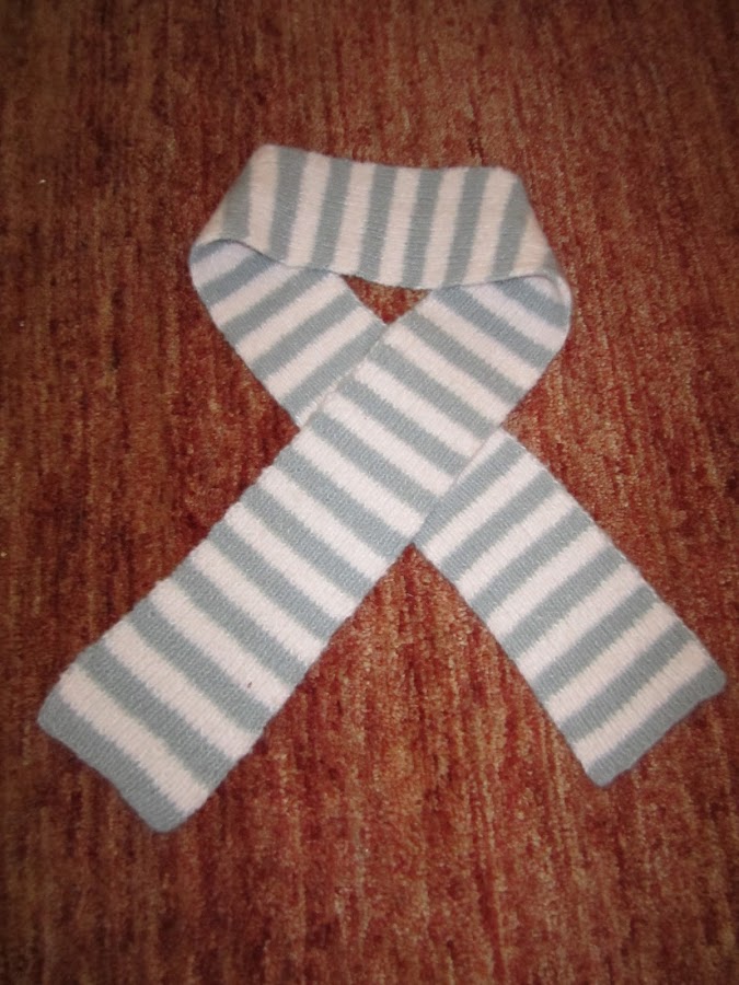 mis nancys, mis peques y yo, bufanda rayas lana gris y rosa