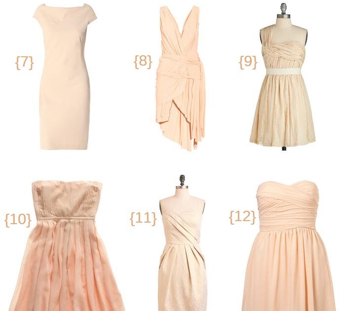 work.to.shop.: blush bridesmaids dresses