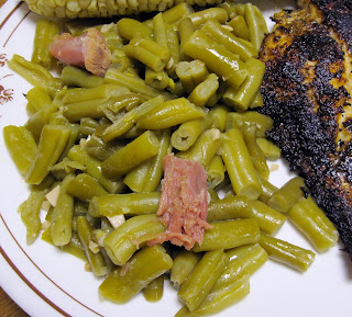 Green beans with country ham