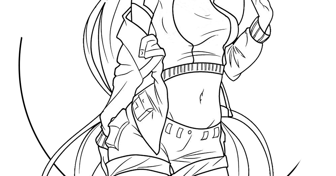 Mewarnai Gambar Manga Gadis Model - Aneka Mewarnai Gambar