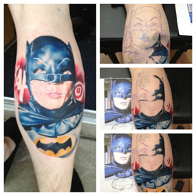 Tatuaje de Batman antiguo
