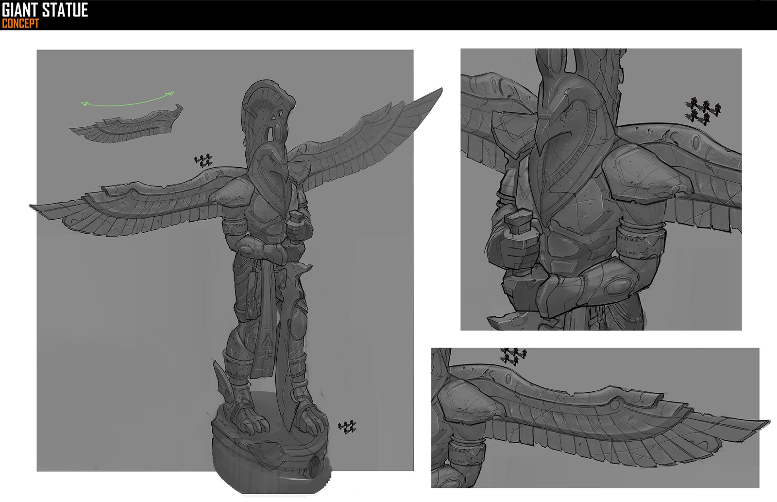 Felix's Art DAWN OF WAR GIANT STATUE