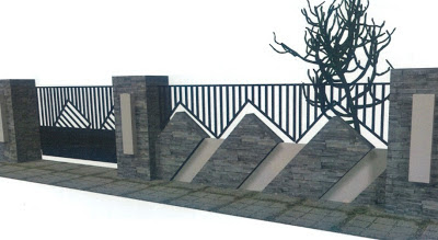 contoh gambar pagar yang ada di bawah ini 3 Desain Pagar Rumah Minimalis