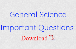 General Science Important Questions