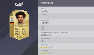 Leroy Sané-fifa-18