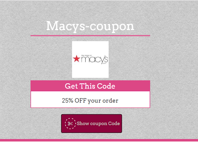 Macys 35% Coupon Code May 2017