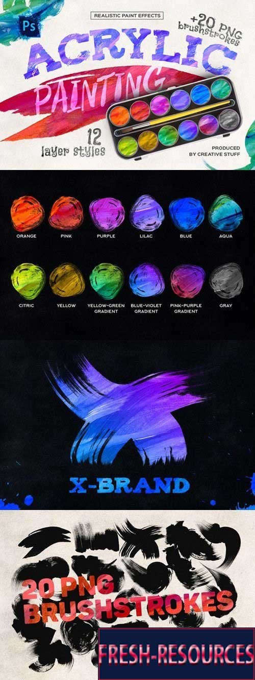 Acrylic Painting Effects Free Download FreshResources