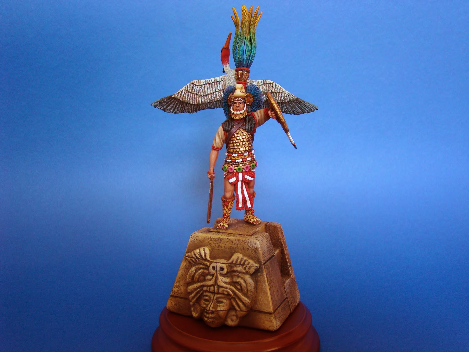 MY mini WORLD: 120. AZTEC WARLORD / 16th century A.D. (KIT: DURENDAL ...