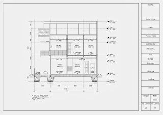 Jasa Gambar Kerja 2D dan 3D: Contoh Gambar Kerja Denah Tampak Potongan