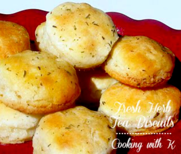 Buttery Fresh Herb Tea Biscuits