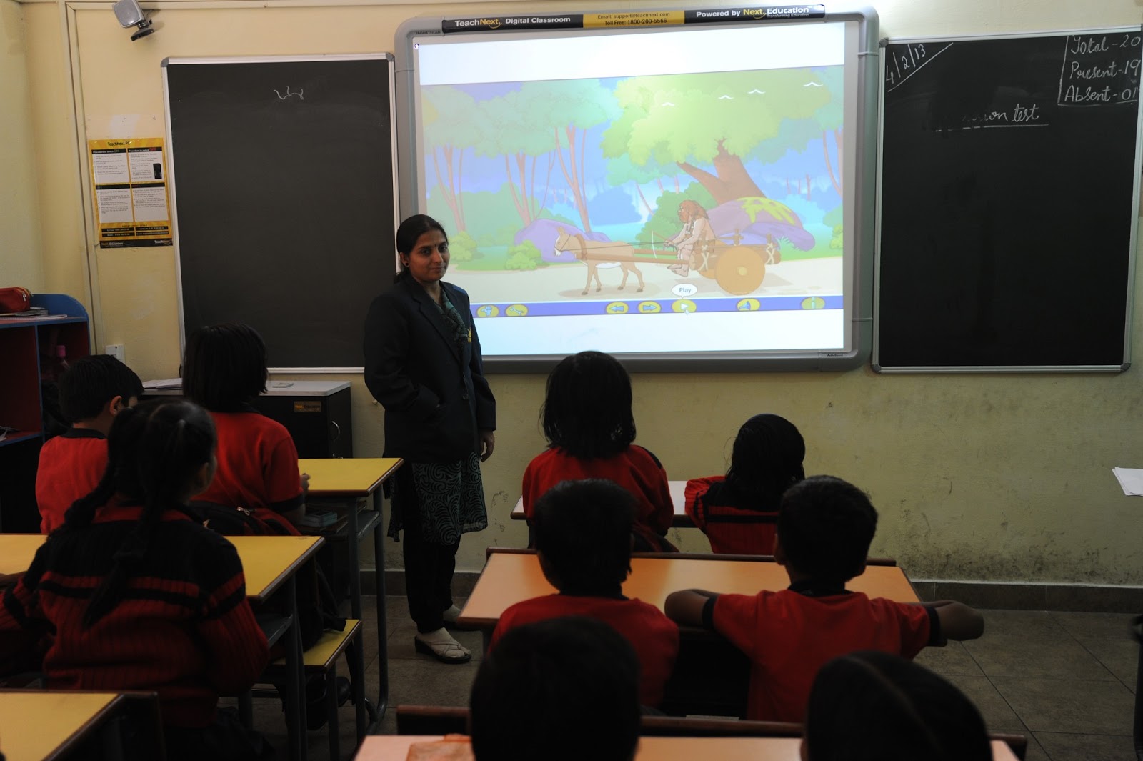 Interactive classroom in indian schools scenario options