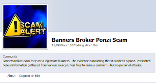 Banners Broker Ponzi scam Fb