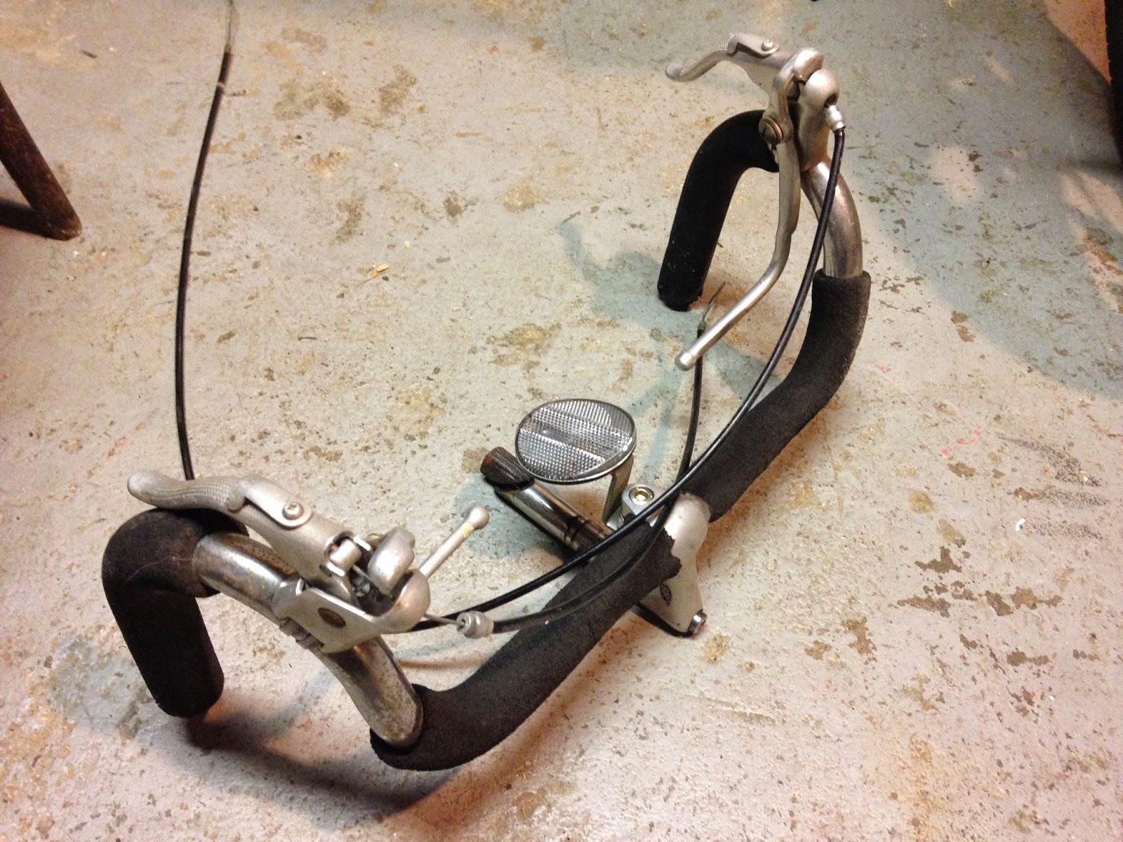 Syracuse Bicycle Works Homemade Bullhorn Handlebars