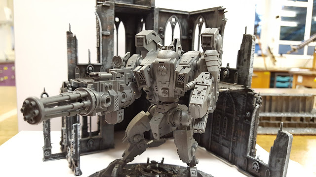 Actually, it's, er, from the Dark Grey Sept! space marine primaris chaplain apothecary redemptor dreadnought repulsor tank