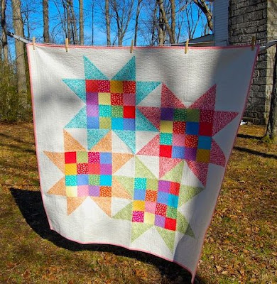 Confessions of a Fabric Addict: Stunning Stars Quilt #2 - "Exploding ...