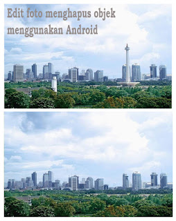 Contoh Foto sebelum dan sesudah di edit :