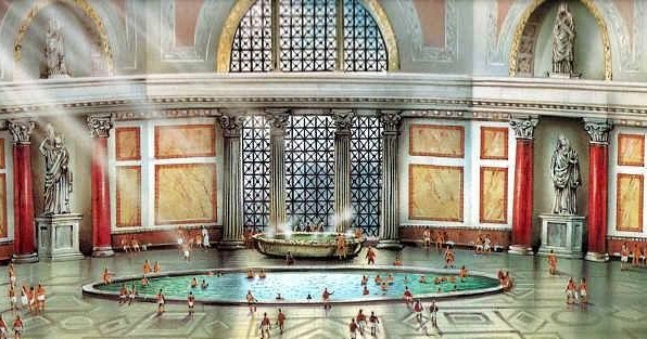 Desenho Clássico Termas Romanas