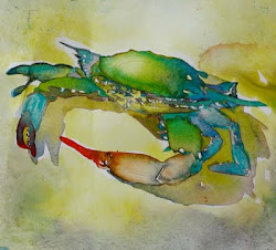 crab crabs paintings painting watercolor bing artwork under drawings