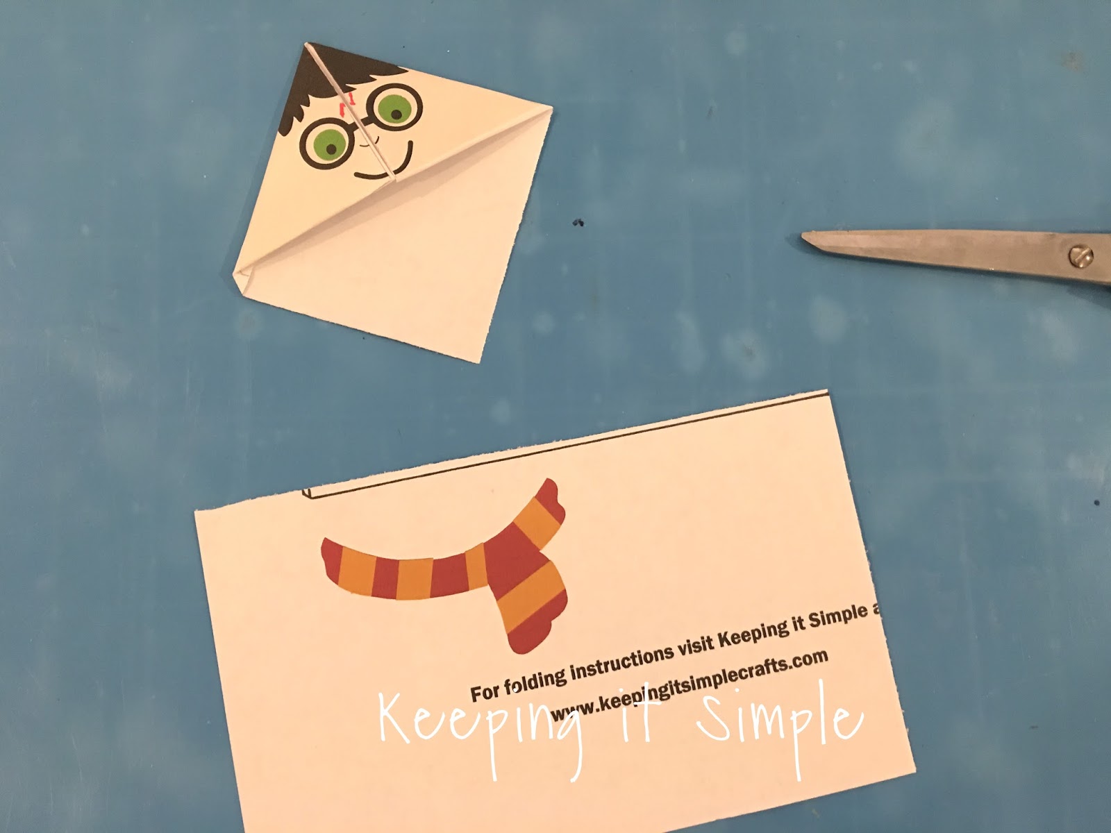 Harry Potter Corner Bookmark with Printable - Keeping it Simple