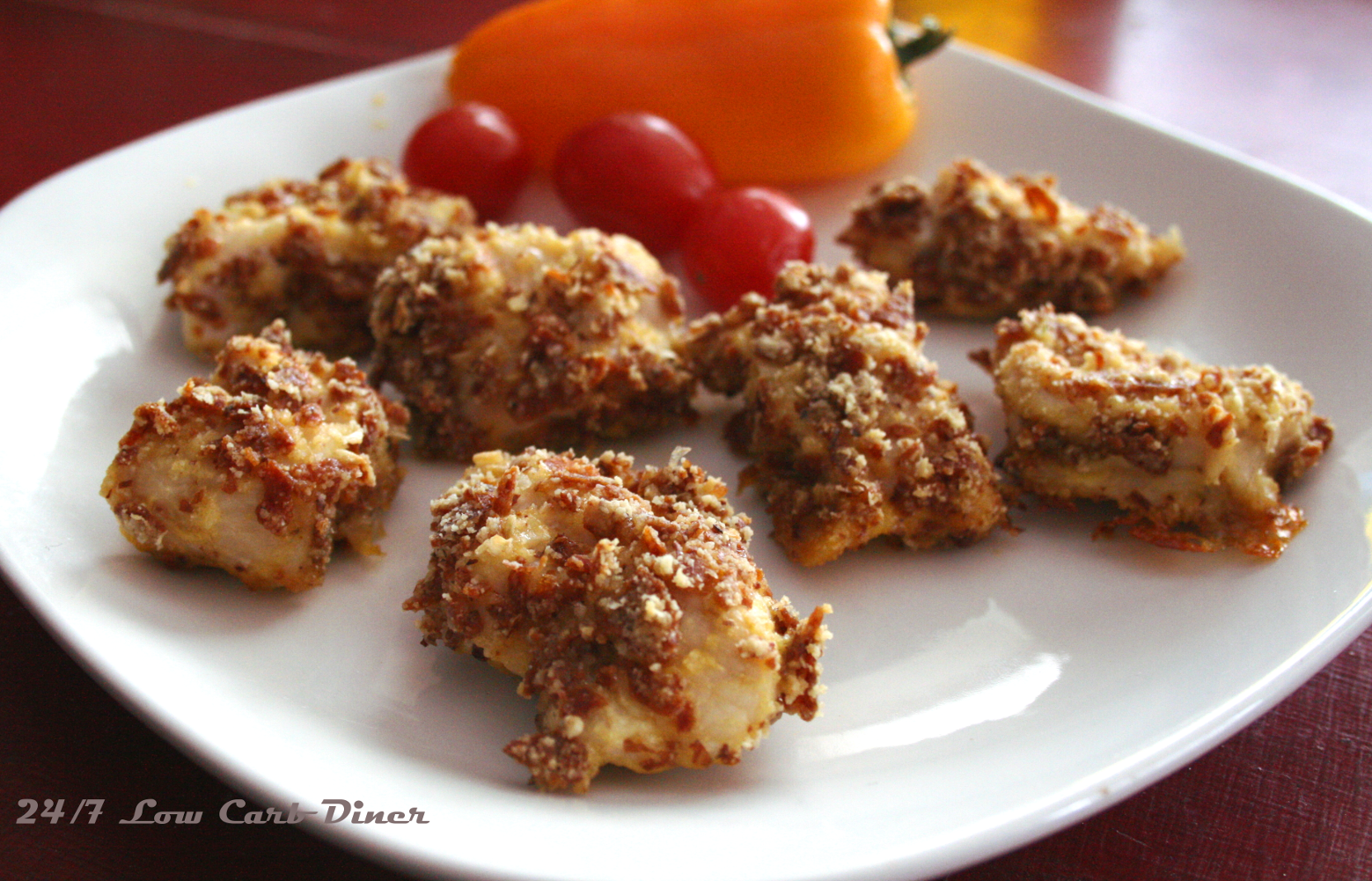 24/7 Low Carb Diner Pepperoni Crusted Chicken Nuggets