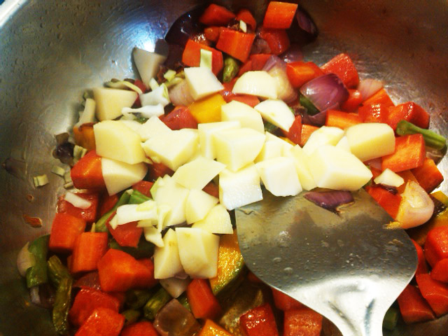 Minestrone Soup-inthe making