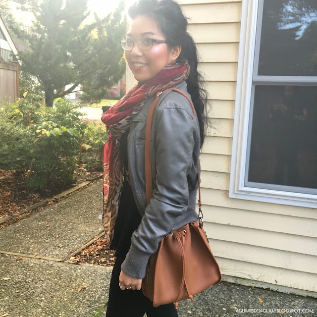 Fall Outfit Scarf and Bag Gamiss Review - Andrea Tiffany A Glimpse of Glam