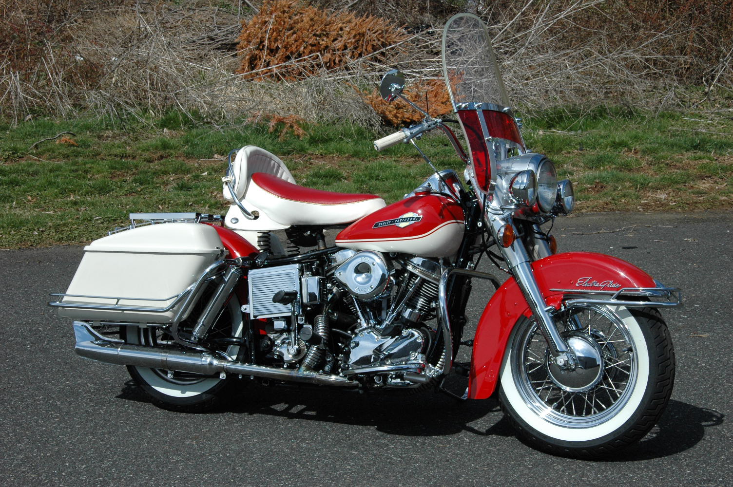 biker excalibur II: 1965 HARLEY DAVIDSON ELECTRA GLIDE PANHEAD by