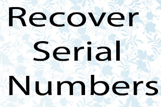 recover serial numbers
