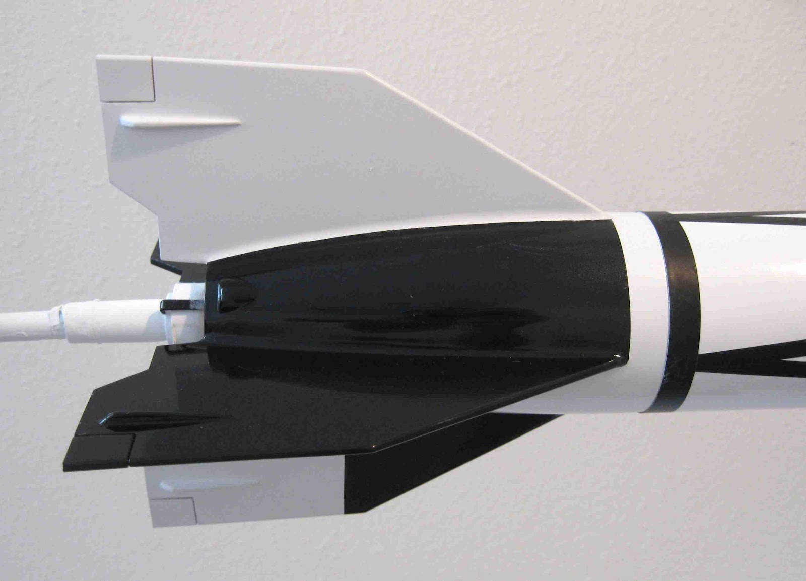 Model Rocket Building Estes V2 Finished