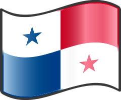 Panama wavy flag — WikiProject Nuvola, in the public domain