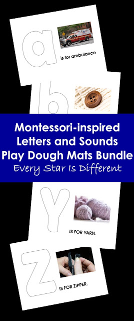 Montessori-inspired Letters and Sounds Play Dough Mats Bundle