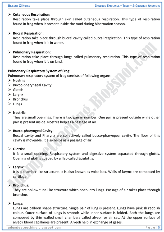 gaseous-exchange-descriptive-question-answers-biology-11th