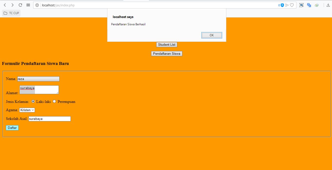 AJAX, PHP, MYSQL image.