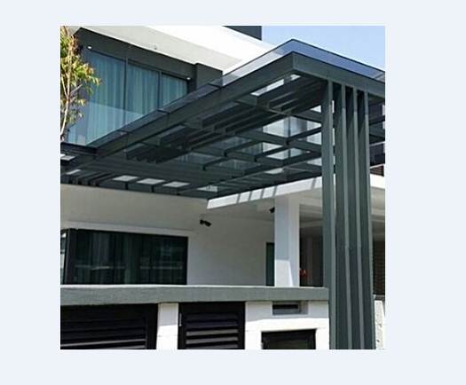 Model Kanopi Rumah Minimalis Type 45 Warna Hitam