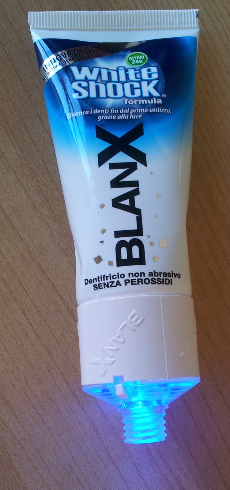Beauty and the Blogger Blanx White Shock Toothpaste the first