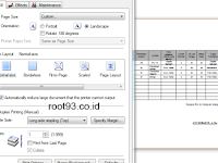 Mengatasi Hasil Print Ms. Word Yang Mengecil 