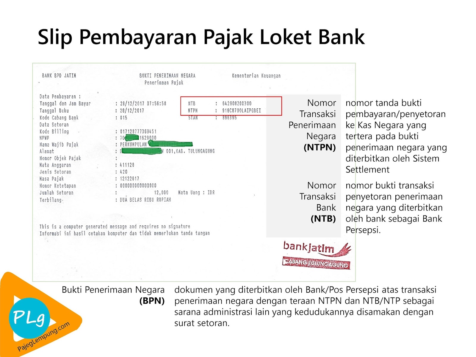 Bukti Pembayaran Pajak Homecare24