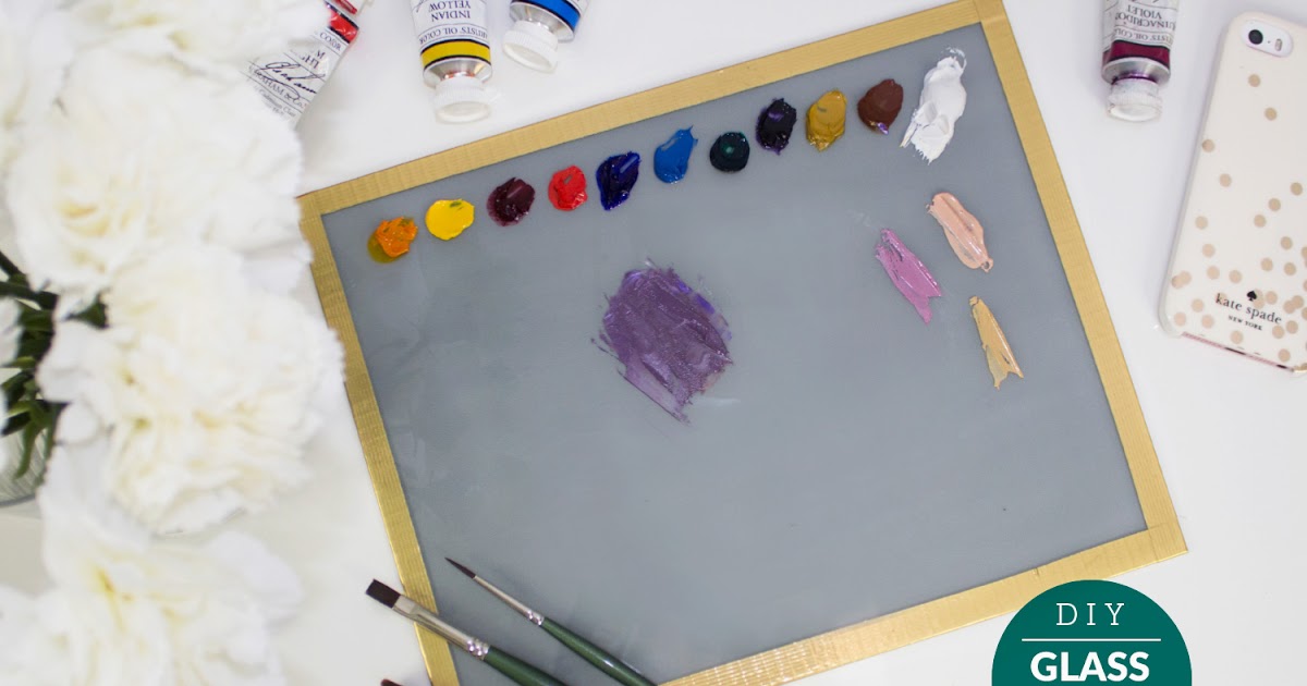 DIY Glass Paint Palette Cheap & Easy as Heck! The Creative Glow