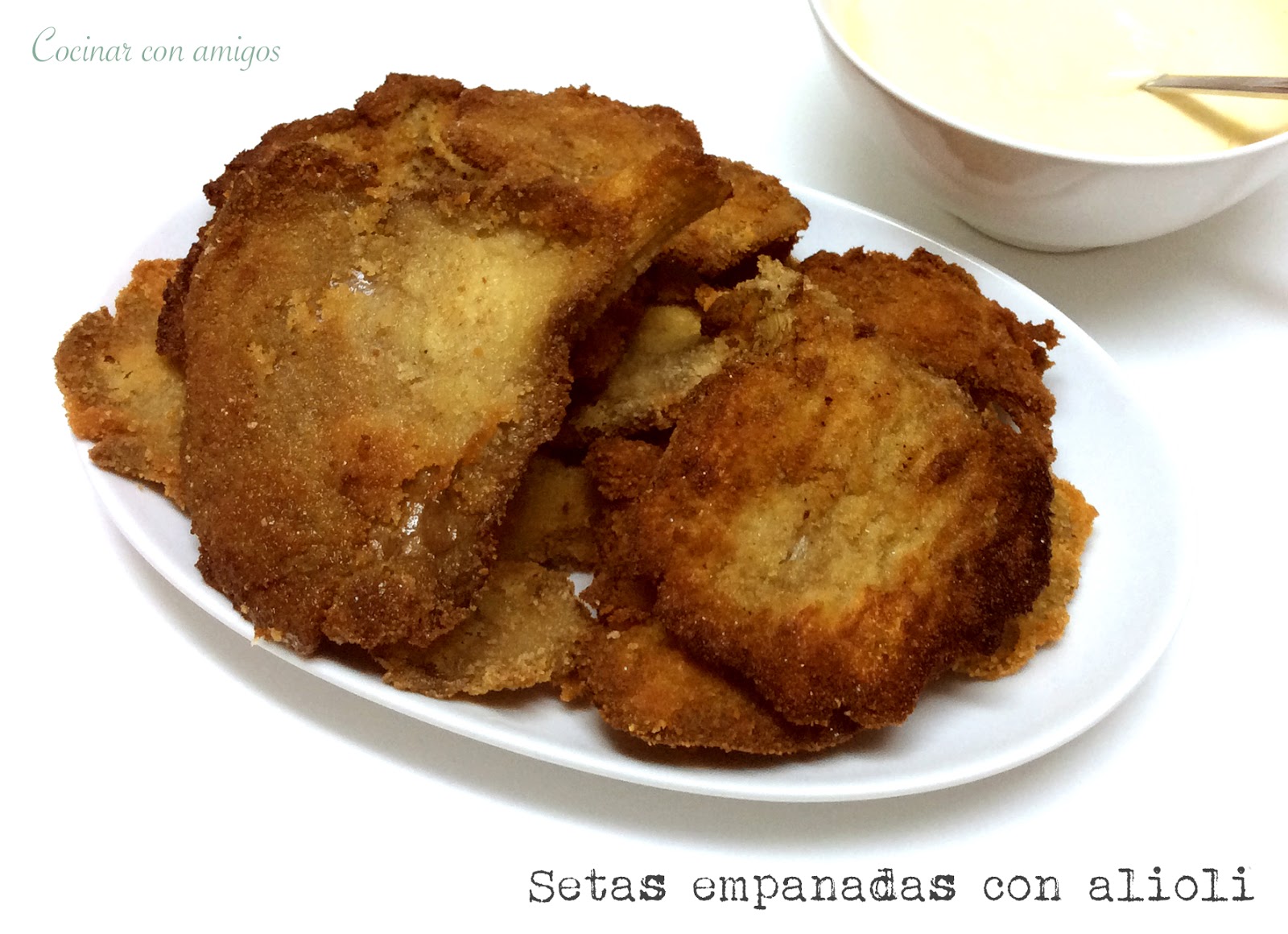 Setas empanadas Cocinar con amigos