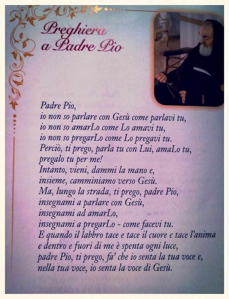 Preghiera A Padre Pio Per Avere Un Figlio La preghiera quotidiana: Preghiera a Padre Pio